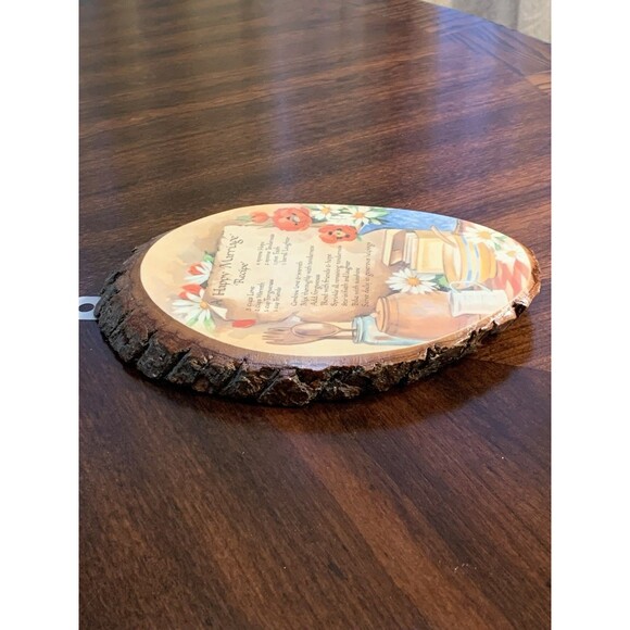 Wood Plaque Decor Happy Marriage Recipe Multnomah Falls Oregon Decoupage - Picture 3 of 10